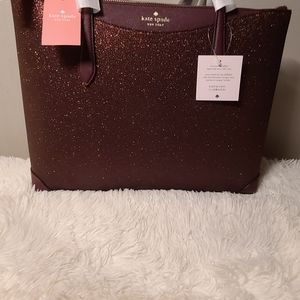 NWT Kate Spade Shimmer Tote-Deep Nova (new)(AUTHENTIC)